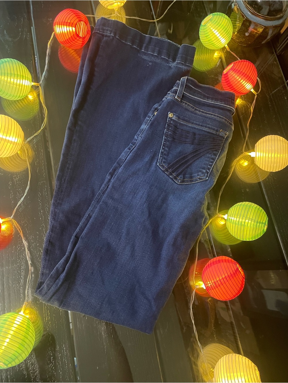 7 For All Mankind Navy Bootcut Jeans